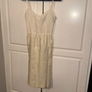 Vintage William Pearson minimalist silk linen  dress with pockets!